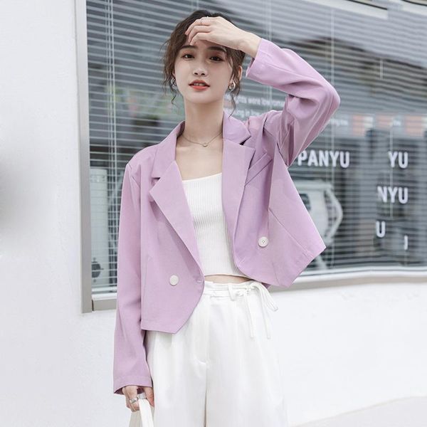 women's suits & blazers design fashion blazer female korean style spring autumn leisure women suit jacket purple black white small stre, White;black
women's suits & blazers design fashion blazer female korean style spring autumn leisure women suit jacket purple black white small stre, White;black