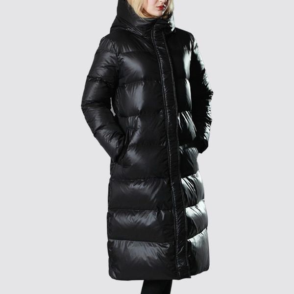 women's down & parkas fy.yiyi white duck jacket women thick casual slim female coat hooded windsr mid-length ol ladies parka outerwear, Black
women's down & parkas fy.yiyi white duck jacket women thick casual slim female coat hooded windsr mid-length ol ladies parka outerwear, Black