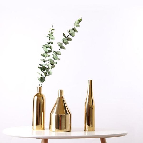 ceramics vase golden home decor flower european room modern wedding decoration ornaments electroplating container vases
ceramics vase golden home decor flower european room modern wedding decoration ornaments electroplating container vases