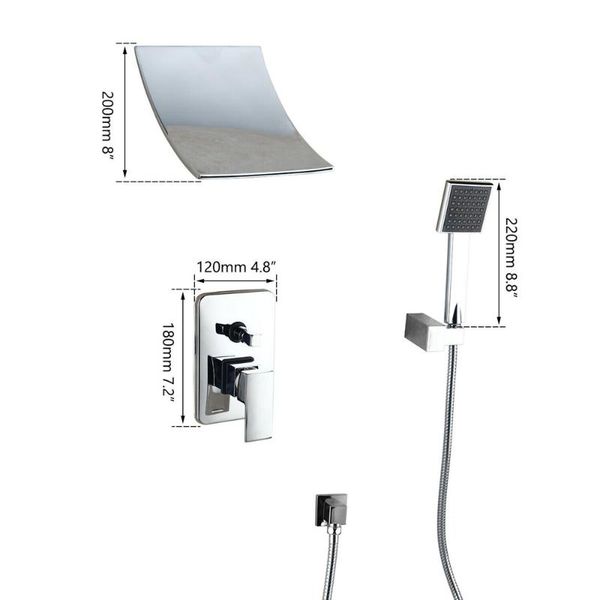 shower faucet set chrome bathroom bathtub waterfall mixer valve hand spray rain douche bath tap sets
shower faucet set chrome bathroom bathtub waterfall mixer valve hand spray rain douche bath tap sets