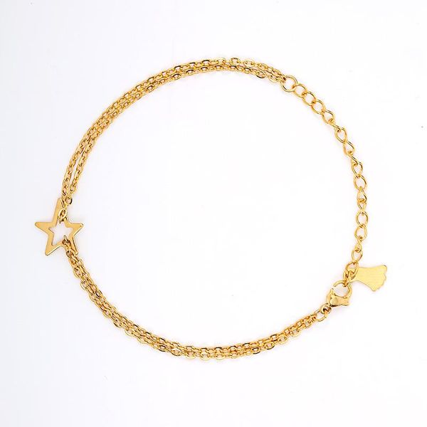 anklets fashion gold adjustable anklet women summer jewelry double chains star charms stainless steel fish beach accessories, Red;blue
anklets fashion gold adjustable anklet women summer jewelry double chains star charms stainless steel fish beach accessories, Red;blue