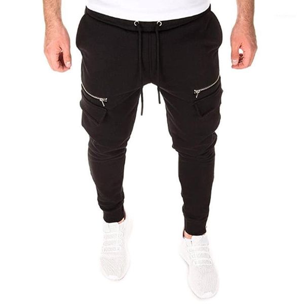 men's pants streetwear men zip up pockets long casual solid color trousers slim fit sweatpants skinny joggers for, Black
men's pants streetwear men zip up pockets long casual solid color trousers slim fit sweatpants skinny joggers for, Black
