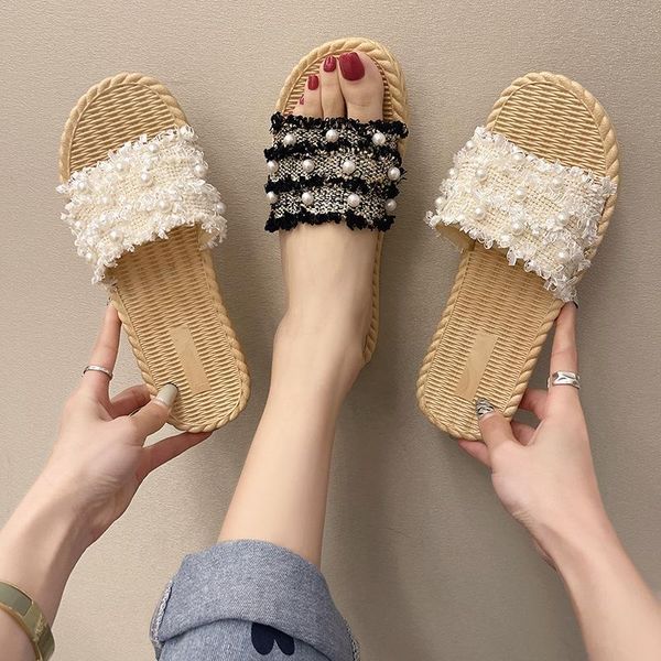 slippers women summer slides shoes lady low string bead shale female beach pantofle girl soft sabot 2021 flat casual basic, Black
slippers women summer slides shoes lady low string bead shale female beach pantofle girl soft sabot 2021 flat casual basic, Black
