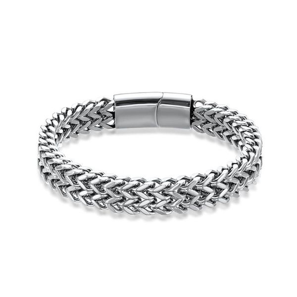 link, chain men's bracelet titanium steel curb cuban bangle&bracelet double row link jewelry gift, Black
link, chain men's bracelet titanium steel curb cuban bangle&bracelet double row link jewelry gift, Black