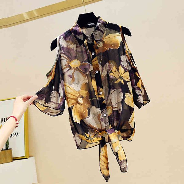 suits vintage summer women shirt slim off-the-shoulder printed floral chiffon blouse signle womens and blouses, White;black
suits vintage summer women shirt slim off-the-shoulder printed floral chiffon blouse signle womens and blouses, White;black