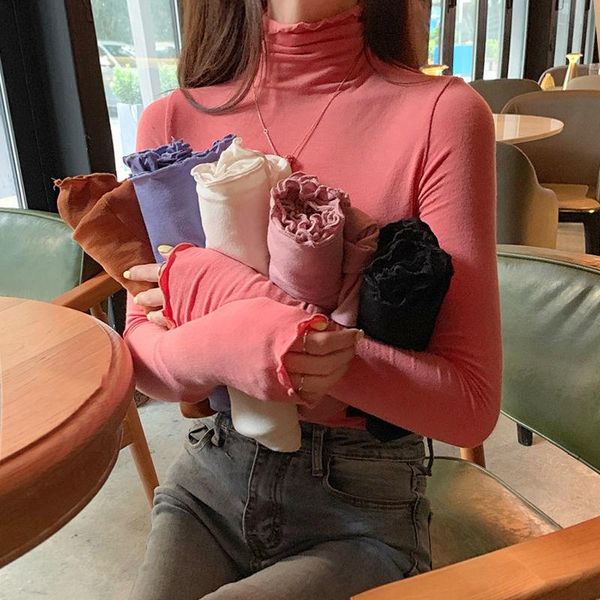 women's t-shirt woman tshirts autumn long sleeve collar women mujer camisetas, White
women's t-shirt woman tshirts autumn long sleeve collar women mujer camisetas, White