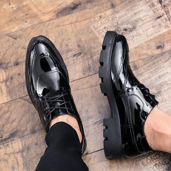 dress shoes thick sole patent suit men formal man elegant lace up black business oxford leather shoe
dress shoes thick sole patent suit men formal man elegant lace up black business oxford leather shoe
