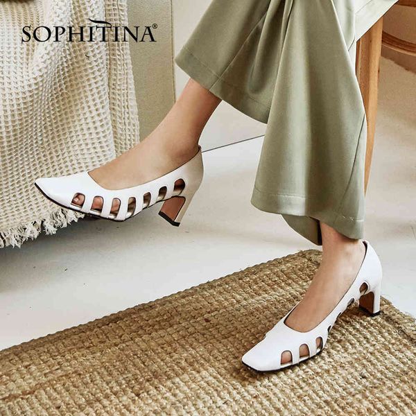 sophitina women's pumps cutout classic square toe retro side cave dress office ladies fashion summer womens shoes po607 210513, Black
sophitina women's pumps cutout classic square toe retro side cave dress office ladies fashion summer womens shoes po607 210513, Black
