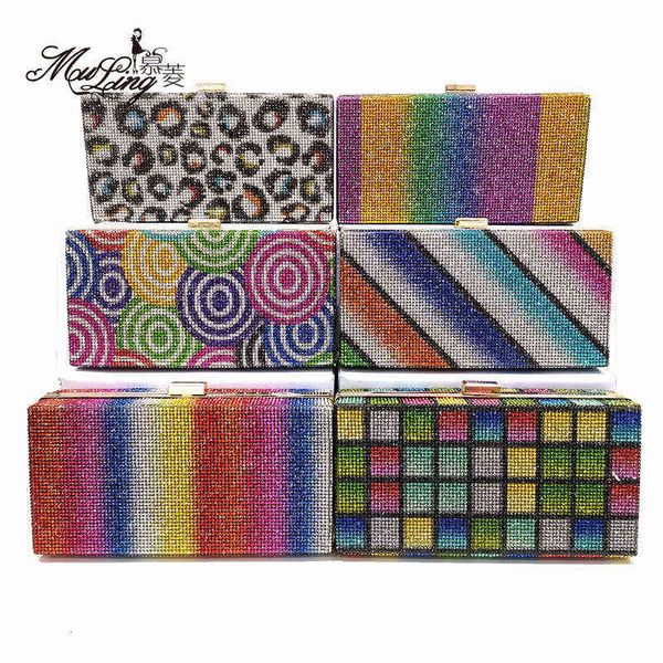 2021 rubber diamond rainbow bag women's dinner hand color inlaid banquet evening
2021 rubber diamond rainbow bag women's dinner hand color inlaid banquet evening