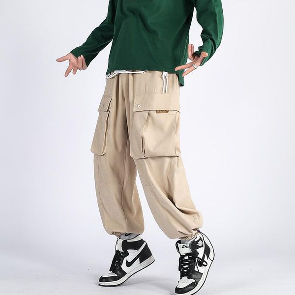 men's pants brand all-match casual overalls handsome fall-feeling ins wind big pocket sports, Black
men's pants brand all-match casual overalls handsome fall-feeling ins wind big pocket sports, Black