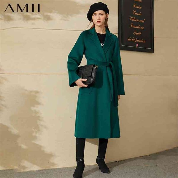 minimalism fashion winter coat women causal water ripple double-sided woolen solid lapel belt female 12030523 210527, Black
minimalism fashion winter coat women causal water ripple double-sided woolen solid lapel belt female 12030523 210527, Black