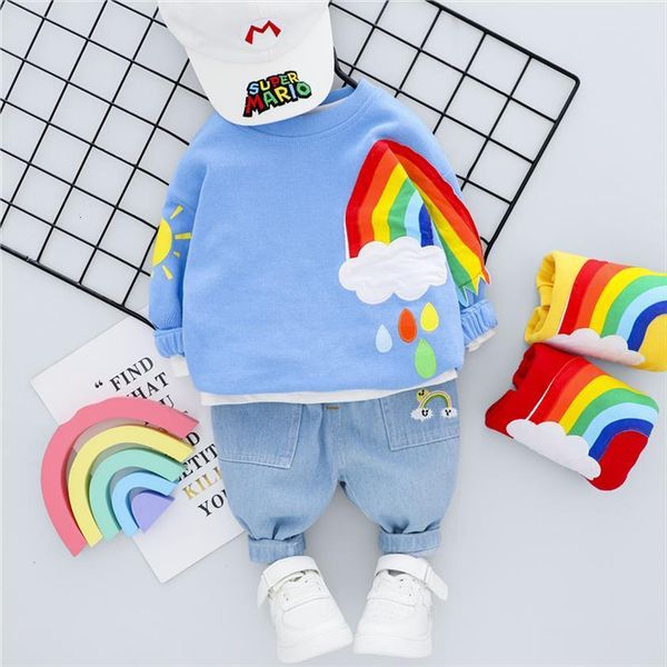 inafnt newborn clothing sets autumn baby boys girls clothes rainbow t shirt jeans kids children casual outfit, White
inafnt newborn clothing sets autumn baby boys girls clothes rainbow t shirt jeans kids children casual outfit, White