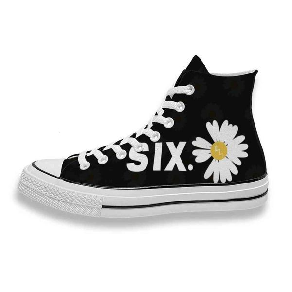 custom printed six white daisy sneakers high mens womens running shoes skateboard diy trainers canvas casual shoe, Black
custom printed six white daisy sneakers high mens womens running shoes skateboard diy trainers canvas casual shoe, Black