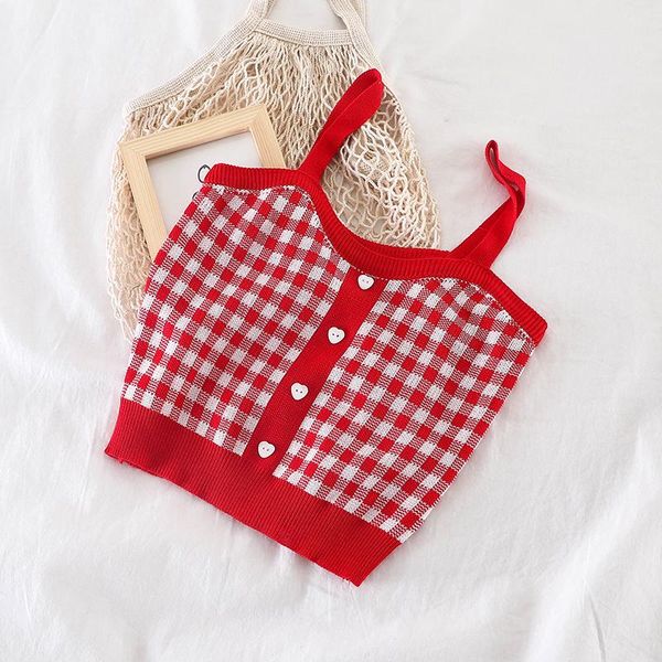 women's tanks & camis heliar summer women cute plaid tank crop knitted female stretchy camisole soft girls, White
women's tanks & camis heliar summer women cute plaid tank crop knitted female stretchy camisole soft girls, White