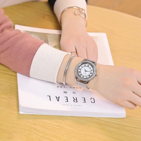 wristwatches drop women rhinestone watch fashion casual silver & rose gold mesh gift clock relogio feminino, Slivery;brown
wristwatches drop women rhinestone watch fashion casual silver & rose gold mesh gift clock relogio feminino, Slivery;brown