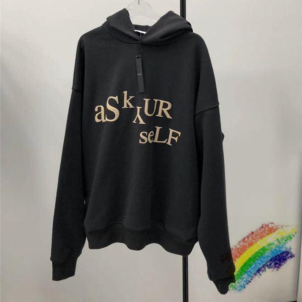 hoodies fw hoodie men women 1:1 3d foam printing washed old vintage askyurself pullover hoody, Black
hoodies fw hoodie men women 1:1 3d foam printing washed old vintage askyurself pullover hoody, Black