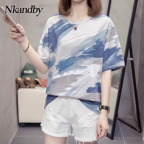 women's t-shirt nkandby plus size women summer 2021 casual loose short sleeve hand-painted tshirt female basic oversize clothing, White
women's t-shirt nkandby plus size women summer 2021 casual loose short sleeve hand-painted tshirt female basic oversize clothing, White