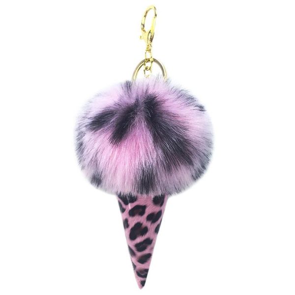 keychains creative leopard print colorful ball cream cone key chain pendant lady's purse car fashion gift., Silver
keychains creative leopard print colorful ball cream cone key chain pendant lady's purse car fashion gift., Silver
