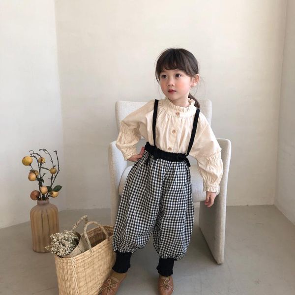 2-7y lovely infant baby girls overalls pants plaid print suspenders casual jumpsuits girl romper kids boys, Blue
2-7y lovely infant baby girls overalls pants plaid print suspenders casual jumpsuits girl romper kids boys, Blue