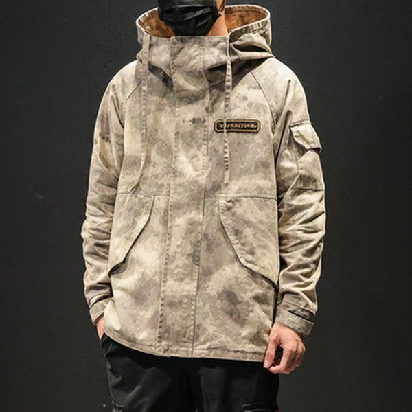 men's jackets jacket for men spring autumn streetwear camouflage hooded waterproof windbreaker 2021 japanese fashion male overcoat, Black;brown
men's jackets jacket for men spring autumn streetwear camouflage hooded waterproof windbreaker 2021 japanese fashion male overcoat, Black;brown