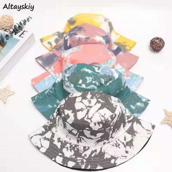 bucket hats women sombreros mujer tie dye two side fisherman hat spring and autumn travel sun protection flat harajuku all-match wide brim, Blue;gray
bucket hats women sombreros mujer tie dye two side fisherman hat spring and autumn travel sun protection flat harajuku all-match wide brim, Blue;gray