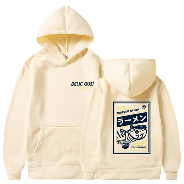 men's hoodies & sweatshirts puffer fish ramen print fleece hip hop casual pullover hooded sweatshirt men harajuku fashion streetwear, Black
men's hoodies & sweatshirts puffer fish ramen print fleece hip hop casual pullover hooded sweatshirt men harajuku fashion streetwear, Black