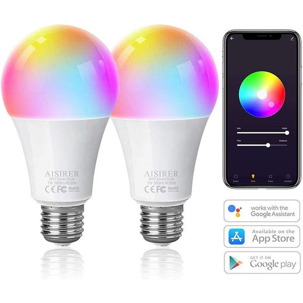 bulbs 2pcs e27 led bulb wifi smart light rgb app control lamp voice lights work with alexa google home
bulbs 2pcs e27 led bulb wifi smart light rgb app control lamp voice lights work with alexa google home