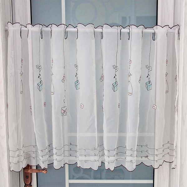 embroidered sheer curtains modern short window drape for kitchen living room bedroom tulle voile cafe curtain & drapes
embroidered sheer curtains modern short window drape for kitchen living room bedroom tulle voile cafe curtain & drapes