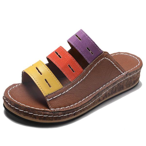 large slope heel sandals women's 41 42 43 slip on slippers 3 colors shoes slides lady beach 2021 summer, Black
large slope heel sandals women's 41 42 43 slip on slippers 3 colors shoes slides lady beach 2021 summer, Black