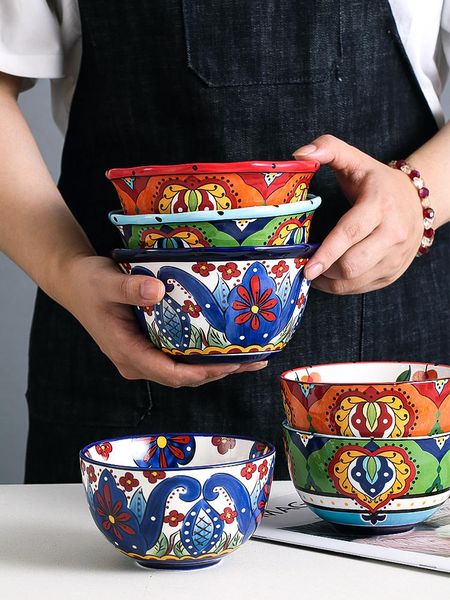 bowls hand painted bohemian bowl daily ceramic rice fruit salad creative tableware soup lunch cute plates candy dish western
bowls hand painted bohemian bowl daily ceramic rice fruit salad creative tableware soup lunch cute plates candy dish western