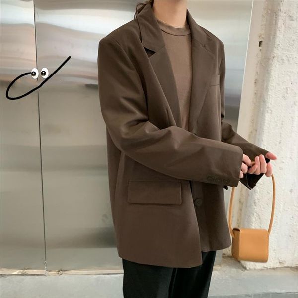 women's suits & blazers 2021 autumn oversize buttons pockets jackets notched vintage wild fashionable, White;black
women's suits & blazers 2021 autumn oversize buttons pockets jackets notched vintage wild fashionable, White;black