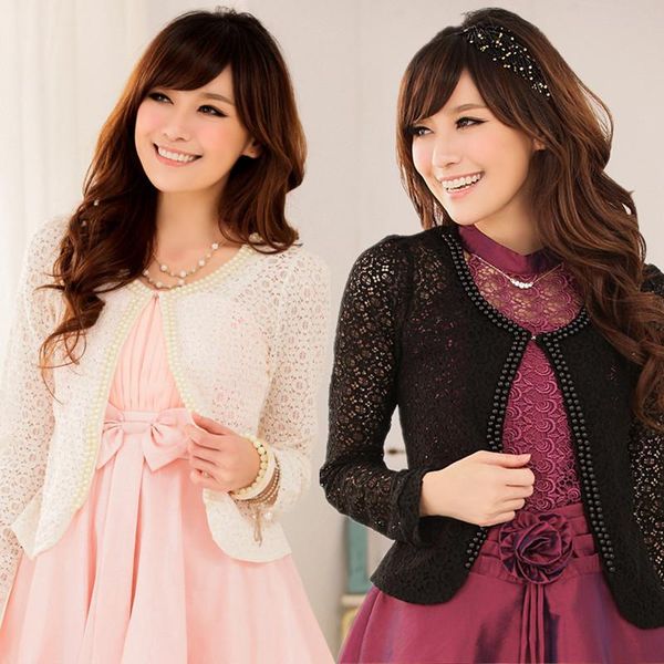 women's jackets big size ~3xl elegant hollow out lace beading pearl women cape shawl short jacket for wedding ladies female plus outwe, Black;brown
women's jackets big size ~3xl elegant hollow out lace beading pearl women cape shawl short jacket for wedding ladies female plus outwe, Black;brown