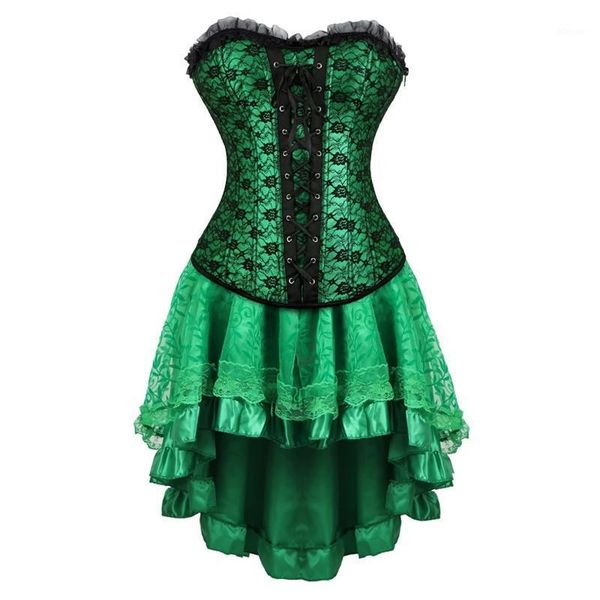 bustiers & corsets plus size 6xl green corset dress burlesque lace trim and with skirt vintage poison lvy cosplay costumes, Black;white
bustiers & corsets plus size 6xl green corset dress burlesque lace trim and with skirt vintage poison lvy cosplay costumes, Black;white