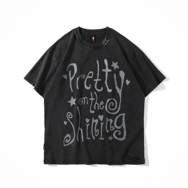 hip hop men women t shirts vintage washed short sleeve printed loose tee casual summer tees, White;black
hip hop men women t shirts vintage washed short sleeve printed loose tee casual summer tees, White;black