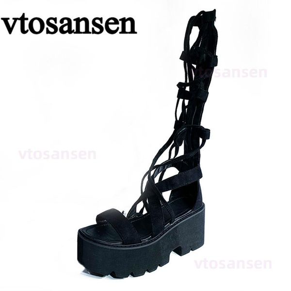 dress shoes cross-tied lace up gladiator sandals women knee high heels platform wedges flock black roman style back zip girl
dress shoes cross-tied lace up gladiator sandals women knee high heels platform wedges flock black roman style back zip girl