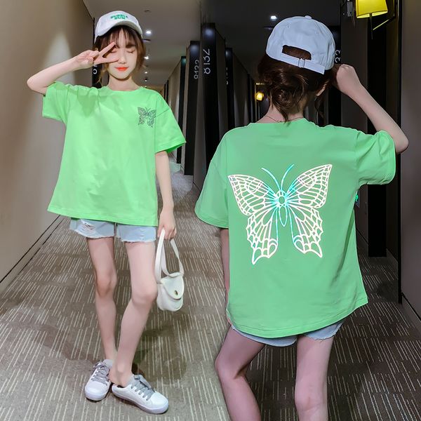 kids glowing butterfly set for girls short-sleeve t-shirt shorts broken denim shorts tees summer outfit 7 8 9 10 11 12 13 years, White
kids glowing butterfly set for girls short-sleeve t-shirt shorts broken denim shorts tees summer outfit 7 8 9 10 11 12 13 years, White