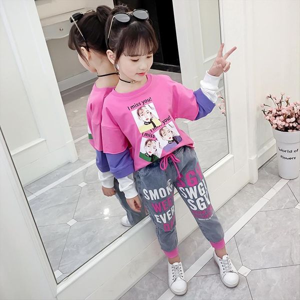 teenage girls clothing spring autumn fashion kids long sleeve denim pants 2pcs suit childrens costume clothes 10 12, White
teenage girls clothing spring autumn fashion kids long sleeve denim pants 2pcs suit childrens costume clothes 10 12, White