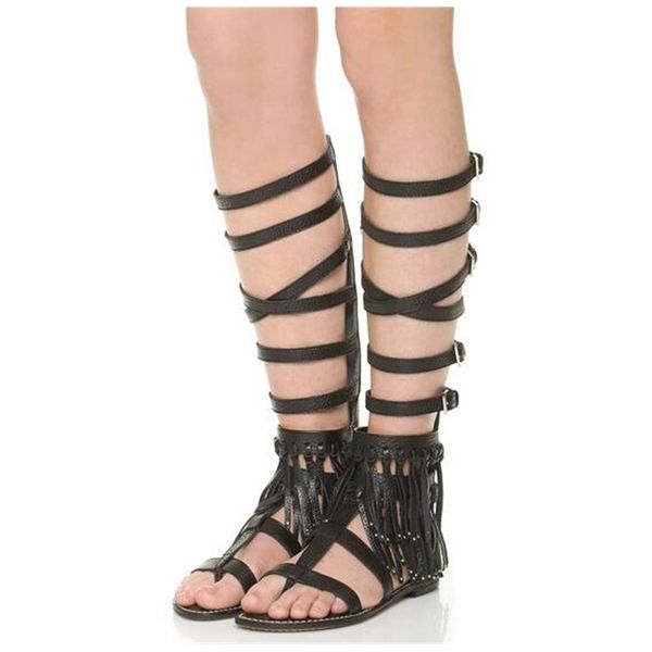 boots bohemia women's knee high leather fixed ladies chickens flat back zipper gladiator mode summer 9mbo, Black
boots bohemia women's knee high leather fixed ladies chickens flat back zipper gladiator mode summer 9mbo, Black