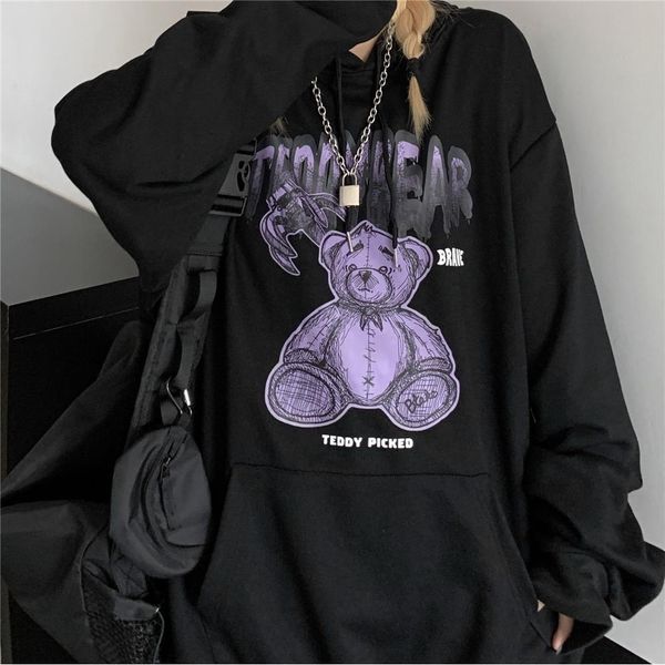 women's hoodies & sweatshirts harajuku women's hoodie, couple , bear print, animation, street long sleeved top, Black
women's hoodies & sweatshirts harajuku women's hoodie, couple , bear print, animation, street long sleeved top, Black