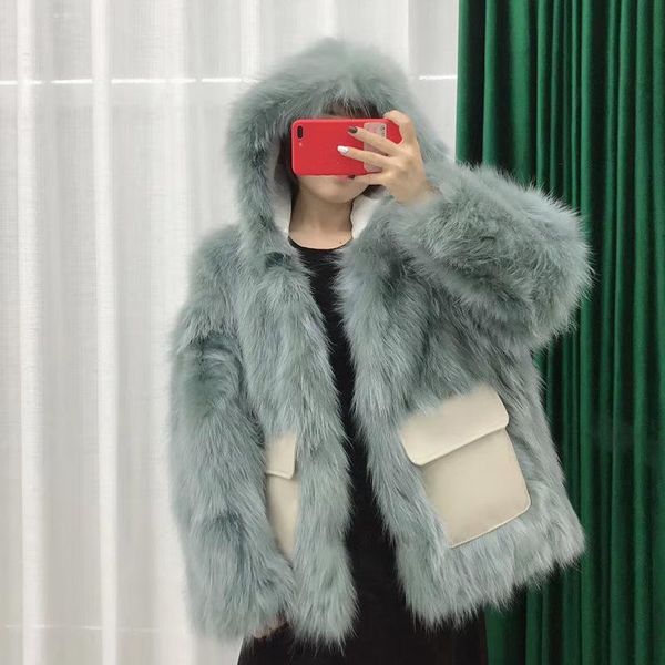women's fur & faux women real raccoon coat 100% natural jacket female arrivals autumn winter warm hooded fashion overcoat, Black
women's fur & faux women real raccoon coat 100% natural jacket female arrivals autumn winter warm hooded fashion overcoat, Black