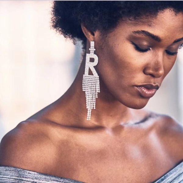 brand 2colors rhinestone r tassel dangle earrings for women fashion jewelry party show lady's statement accessories & chandelier, Silver
brand 2colors rhinestone r tassel dangle earrings for women fashion jewelry party show lady's statement accessories & chandelier, Silver