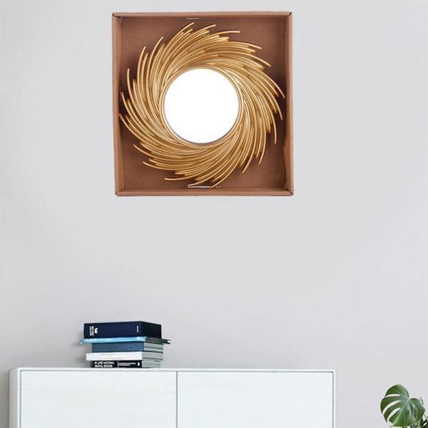 mirrors 10" nordic sun shape decorative mirror rattan innovative art decoration round makeup dressing bathroom wall hanging mirro
mirrors 10" nordic sun shape decorative mirror rattan innovative art decoration round makeup dressing bathroom wall hanging mirro