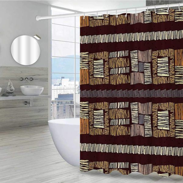 modern decor farmhouse shower curtain 108" w x 72" l, abstract seamless stripes ornament etnic vector image brown artwork print
modern decor farmhouse shower curtain 108" w x 72" l, abstract seamless stripes ornament etnic vector image brown artwork print