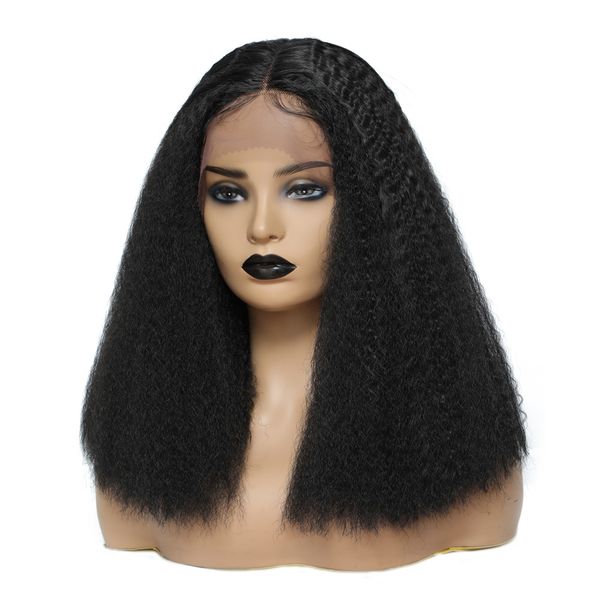 synthetic lace wig kinkly straight black color with baby hair soku heat resistant fiber medium length for black women
synthetic lace wig kinkly straight black color with baby hair soku heat resistant fiber medium length for black women