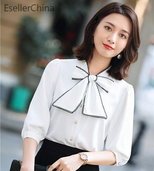 women's blouses & shirts long sleeve elegant white formal ol styles women business work wear blouse female clothes with bow tie
women's blouses & shirts long sleeve elegant white formal ol styles women business work wear blouse female clothes with bow tie