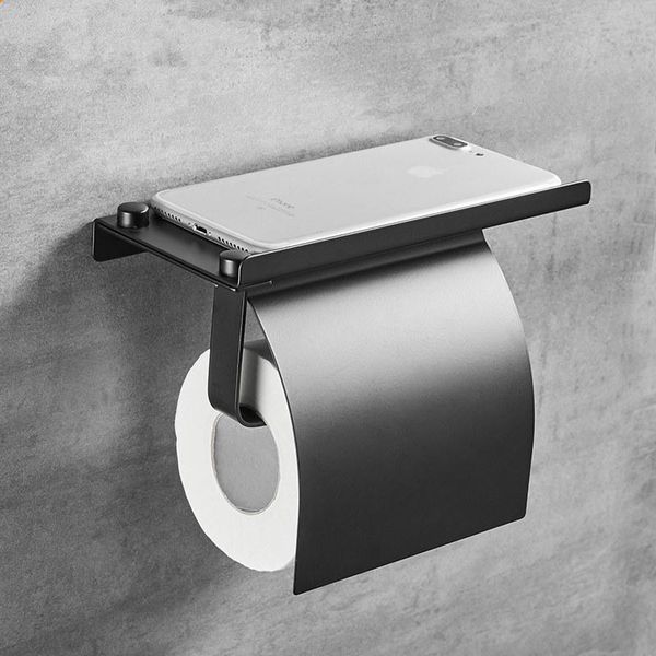 toilet paper holders wall mounted black holder tissue roll with phone storage shelf bathroom accessories
toilet paper holders wall mounted black holder tissue roll with phone storage shelf bathroom accessories