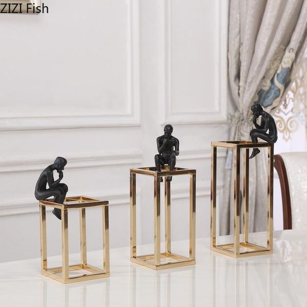 decorative objects & figurines nordic minimalist desk decor golden metal thinker on iron frame resin portrait adornments abstract home
decorative objects & figurines nordic minimalist desk decor golden metal thinker on iron frame resin portrait adornments abstract home