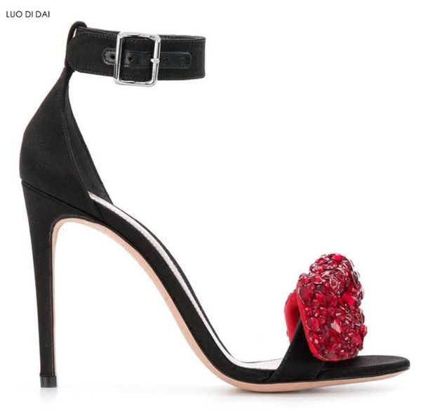 women glitter party shoes diamante sandals rhinestone wedding crystal open toe diamond bowtie, Black
women glitter party shoes diamante sandals rhinestone wedding crystal open toe diamond bowtie, Black