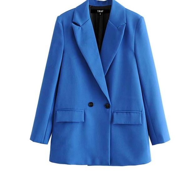 women's suits & blazers traf elegant office jacket, double button vintage coat, slotted collar, long sleeves,, White;black
women's suits & blazers traf elegant office jacket, double button vintage coat, slotted collar, long sleeves,, White;black