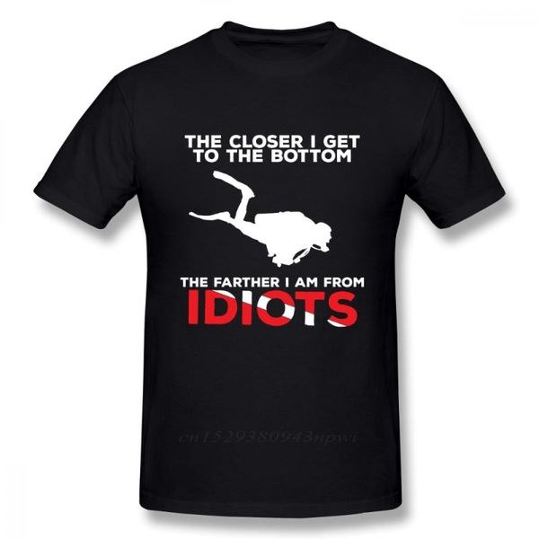 men's t-shirts the closer i get to bottom scuba diving tee shirt man graphic t fashion round neck, White;black
men's t-shirts the closer i get to bottom scuba diving tee shirt man graphic t fashion round neck, White;black